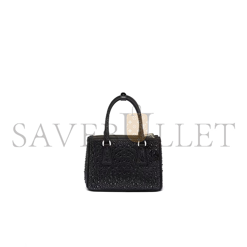 Pra*a galleria satin mini-bag with crystals 1ba906 (20*14.5*9.5cm)